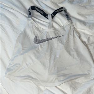 Cute white Nike crop top